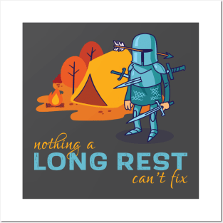 Nothing a long rest can't fix - Funny D&D Novelty Posters and Art